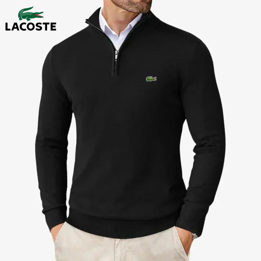 LC™ - Maglione da uomo con mezza zip