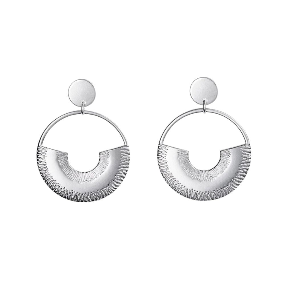 Kalevala Arcs earrings, silver, Kalevala Modern