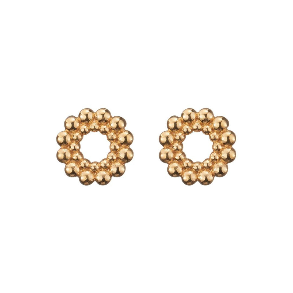 Kalevala Circle of Light Earrings, Yellow Gold, Kalevala Modern