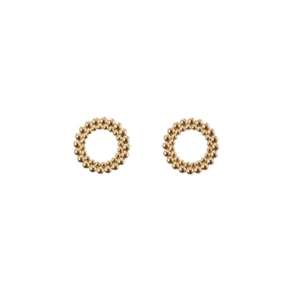 Kalevala Circle of Light Stud Earrings, Large, Bronze, Kalevala Modern, 3669485T