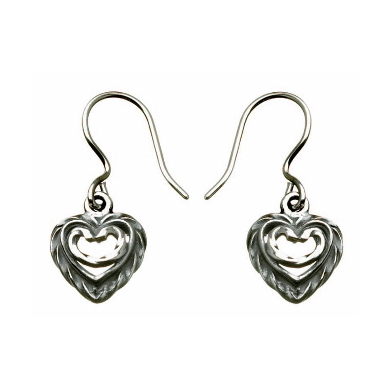 Kalevala House of the Heart earrings, silver, Kalevala Originals