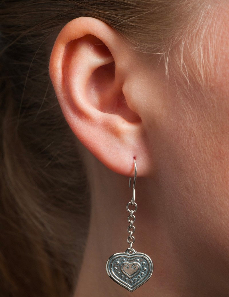 Kalevala Eura Heart Earrings silver